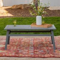 Havenside Home Elephant Point 42-inch Outdoor Chevron Coffee Table - 42 x 21 x 18H - 42 x 21 x 18H