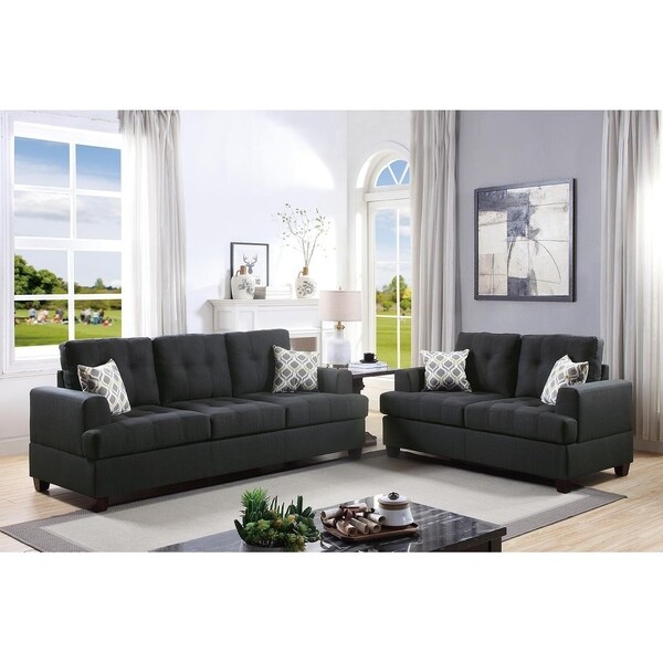 Shop Bobkona Caine Bonded Leather and Plush Microfiber 2 ...