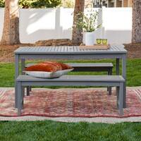 Havenside Home Elephant Point 3-piece Outdoor Chevron Dining