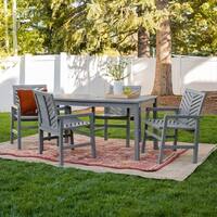 Havenside Home Elephant Point 5-piece Outdoor Chevron Dining Set