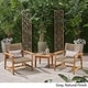 preview thumbnail 12 of 12, Hampton Outdoor 3-piece Club Chairs and Side Table Set by Christopher Knight Home