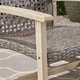 preview thumbnail 9 of 12, Hampton Outdoor 3-piece Club Chairs and Side Table Set by Christopher Knight Home