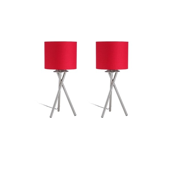 red touch table lamps