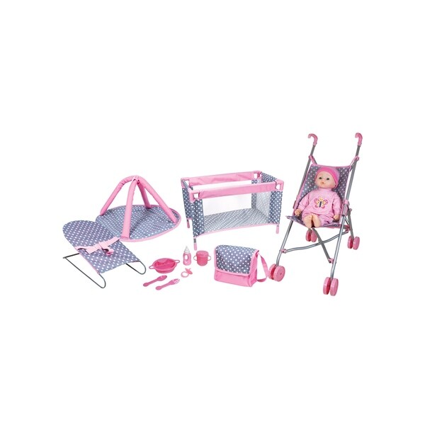 Lissi 5 Piece Play Set with Baby Doll and accessories