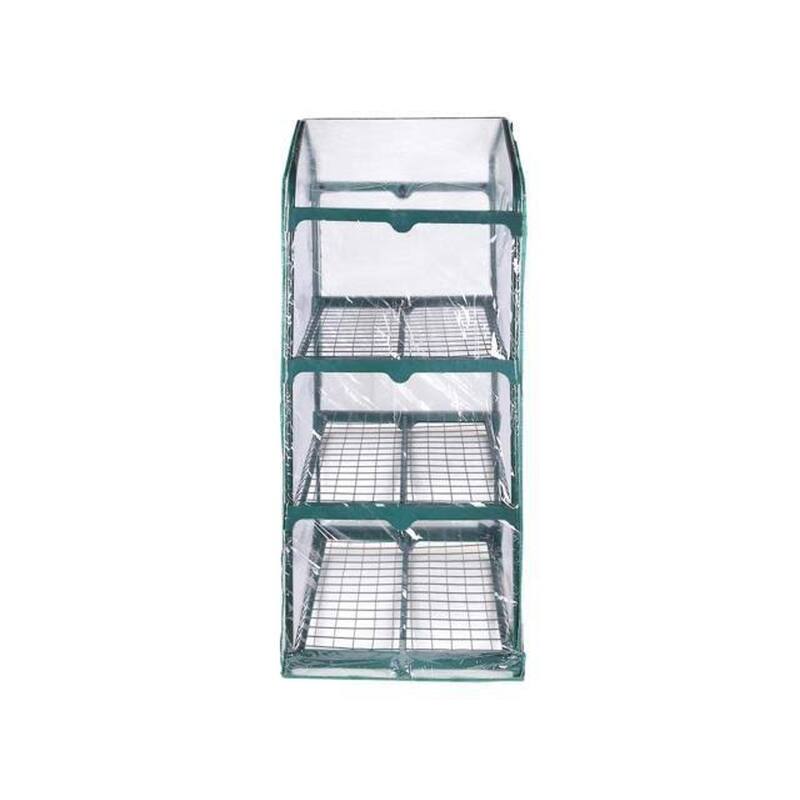 GENESIS 3 Tier Portable Rolling Greenhouse with Clear Cover
