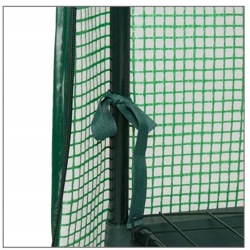 GENESIS 4 Tier Portable Rolling Greenhouse with Opaque Cover