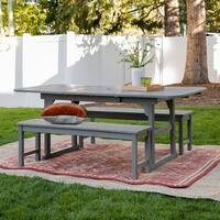 Havenside Home Hydaburg 3-piece Outdoor Extension Dining