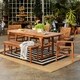 Havenside Home Hydaburg 6-piece Outdoor Extension Dining - Thumbnail 2