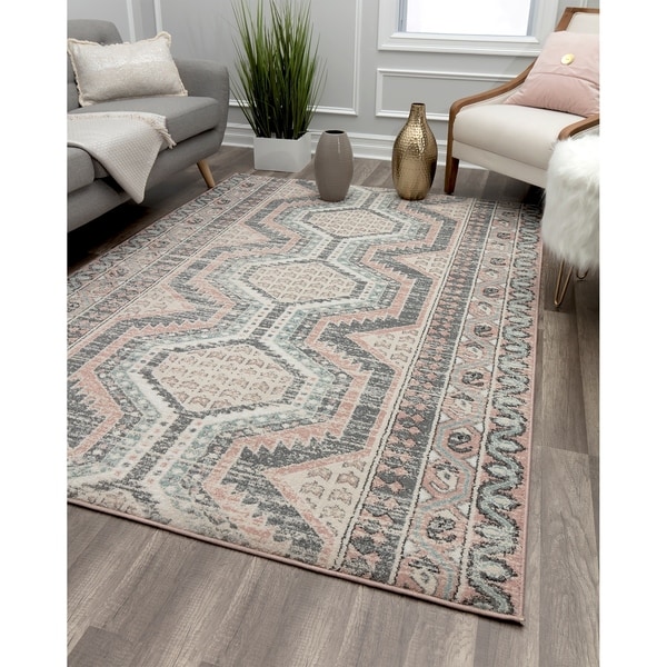 Stone Grey Vintage Transitional Rug