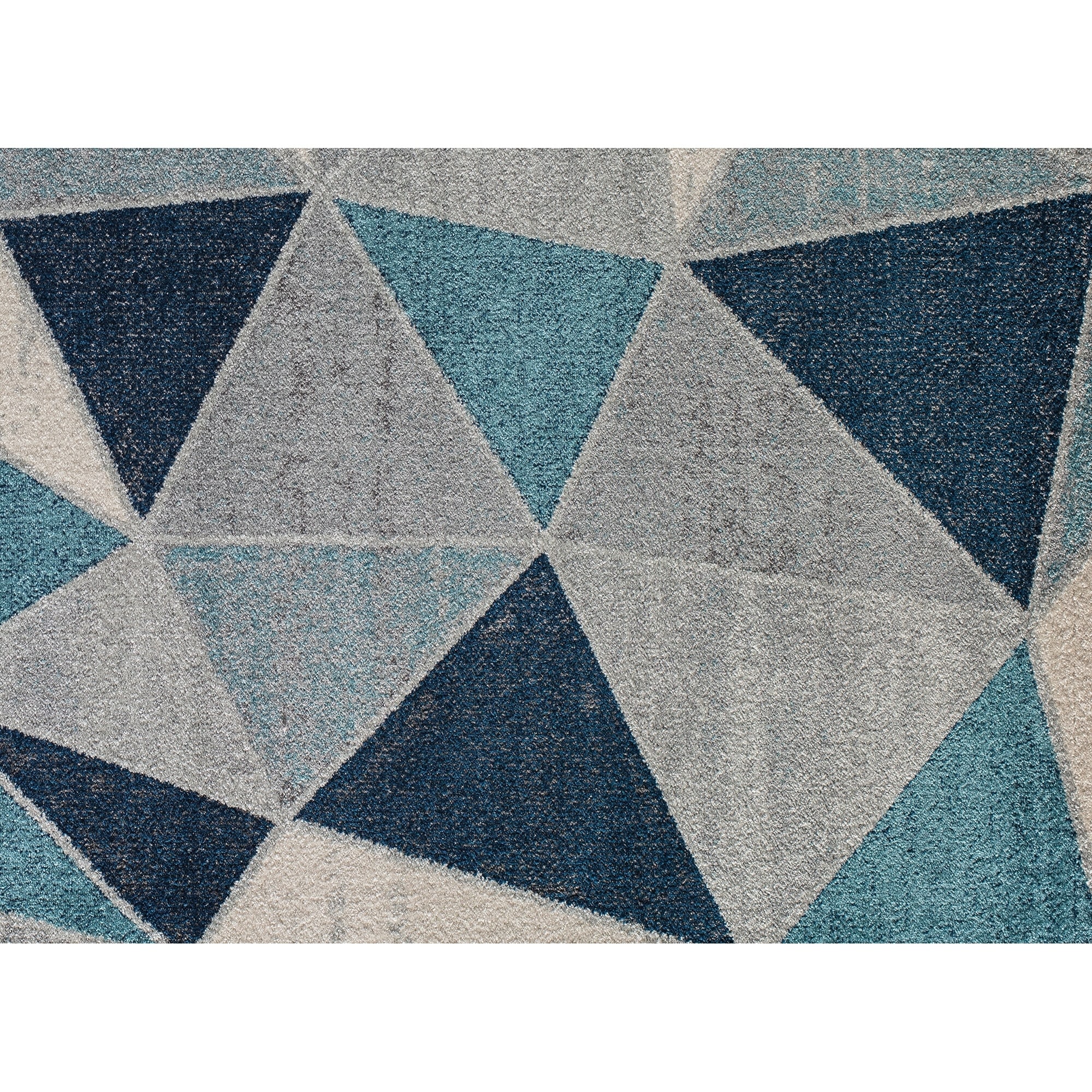 Pyramid Decor Area Rugs for Clearance Blue Modern Geometric Design - 2'3 x  4'7 - 2'3 x 4'7 - Bed Bath & Beyond - 24085610