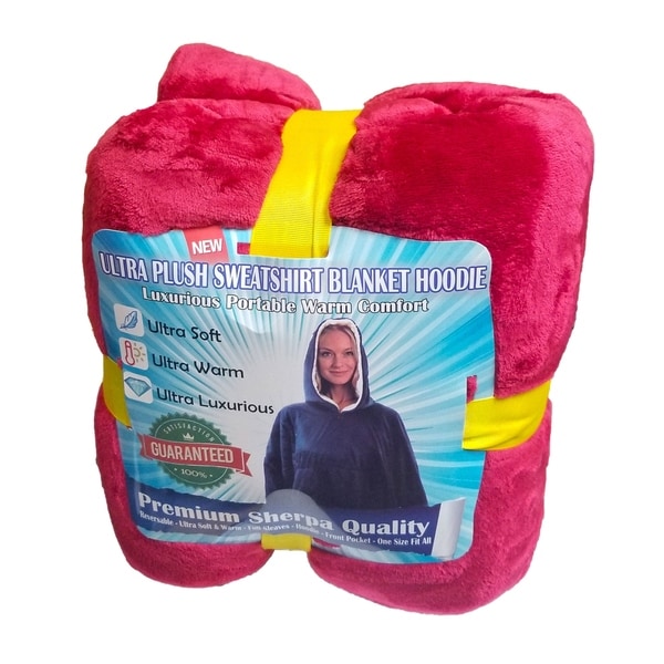 hoodie blanket sherpa