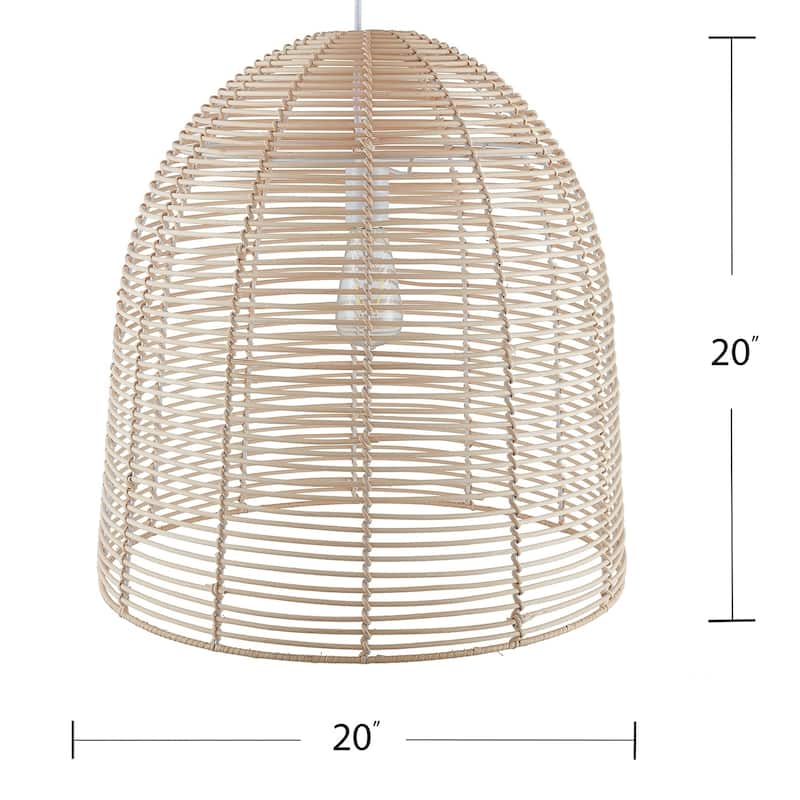 SEI Furniture Eclectic Rattan Pendant Light
