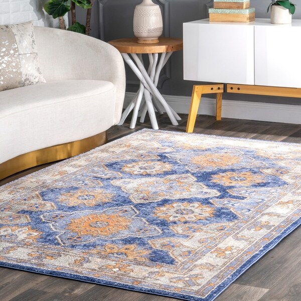 Shop Porch & Den Van Nuys Vintage Ombre Oriental Border Area Rug On