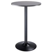 Porch & Den Alki Black/Slate Grey Finish Bar Height Pub Table