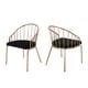 preview thumbnail 20 of 19, Doane Velvet Cushion Stainless Steel Dining Chairs (Set or 2) by Christopher Knight Home