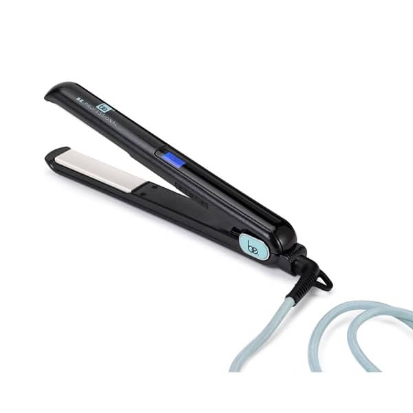 slide 1 of 4, Be Professional Digital Thermolon 1-inch Flat Iron Pearl Black