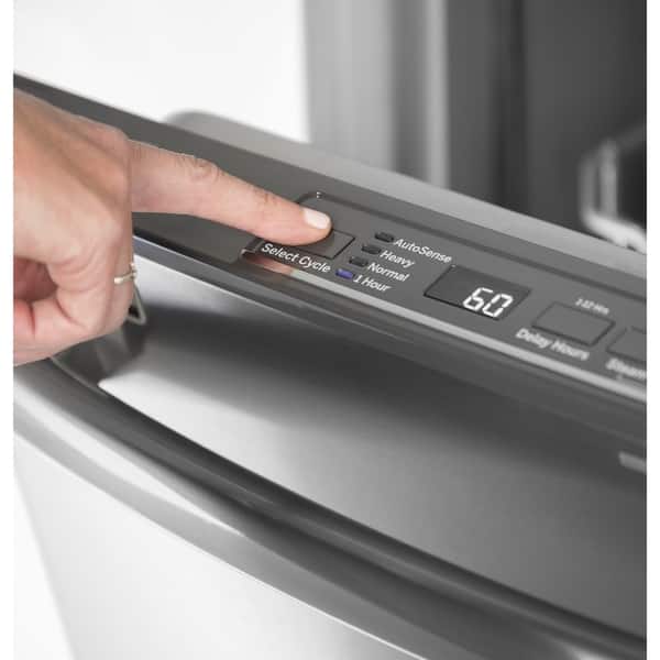 Shop Ge Hybrid Stainless Steel Interior Dishwasher With
