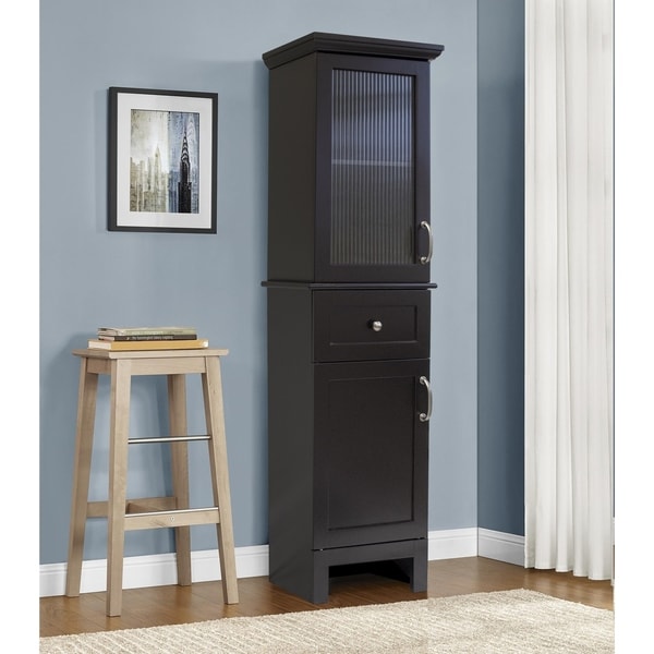 OS Home and Office Furniture Beacon Hill Model 3876 Bathroom Storage and Linen Tower