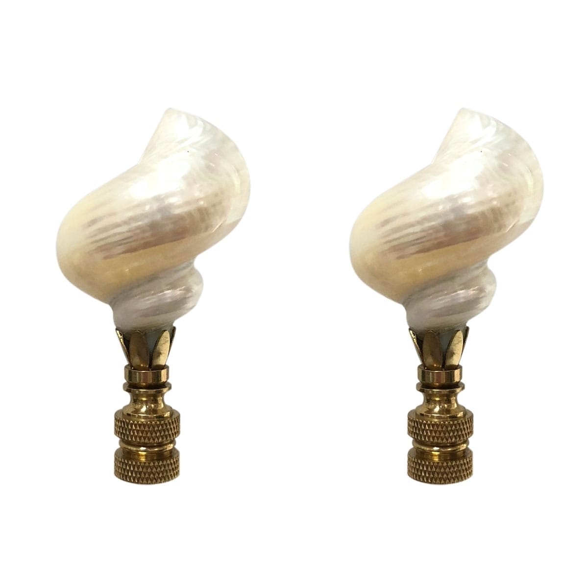 Brass Bunny Lamp Finials - Pair