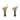 Copper Grove Talence Natural White Seashell Lamp Finial with Polished Brass Base (Set of 2)
