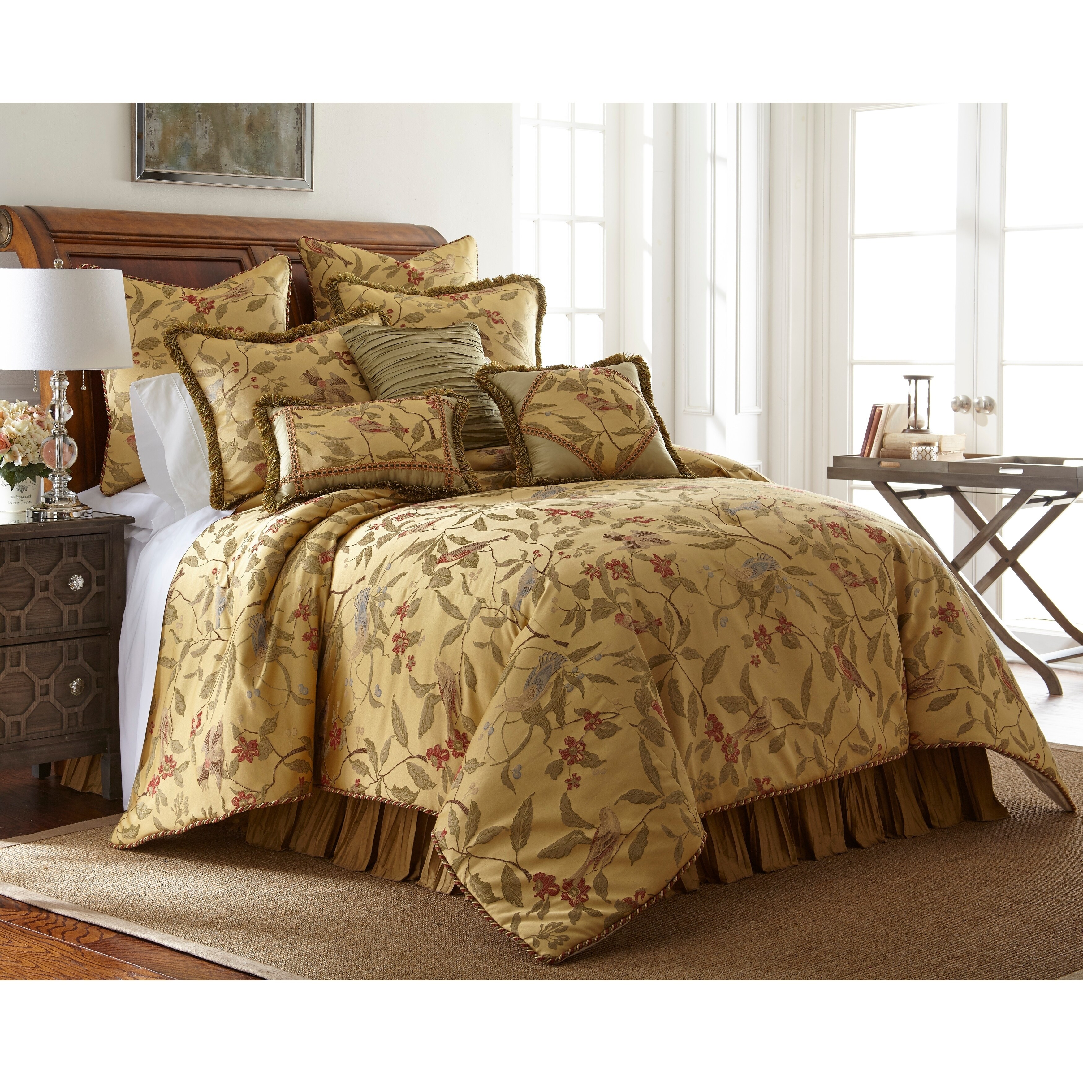 Austin Horn Classics Mystic Bird 3 Piece Luxury Queen Size Duvet Set As Is Item