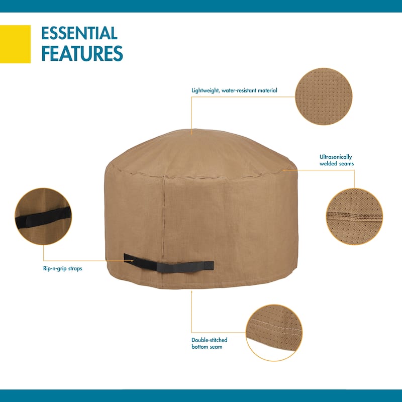 Duck Covers Essential Water-resistant 42-inch Round Fire Pit Cover