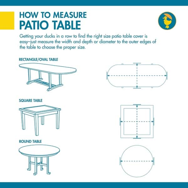 Shop Duck Covers Essential Rectangular Patio Table Cover On Sale