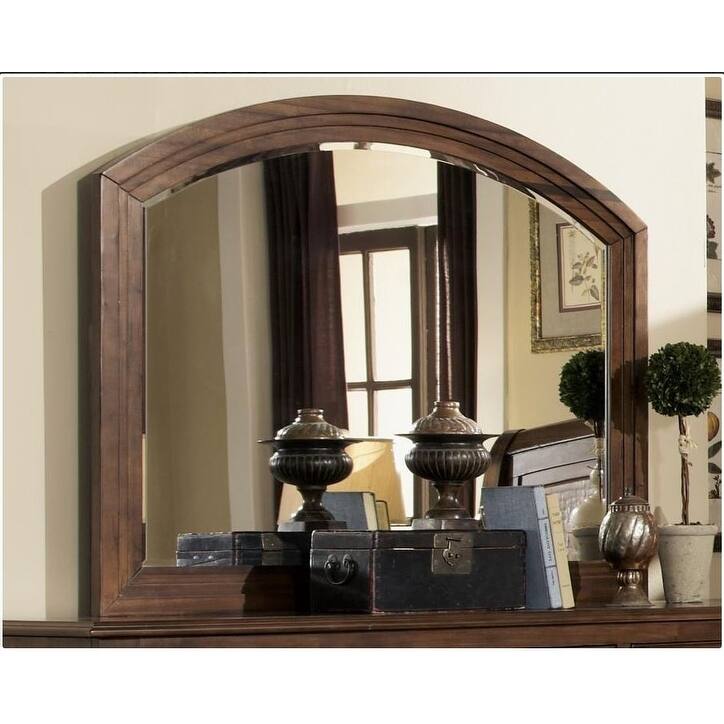 Calcutta Rustic Brown Wood Framed Mirror