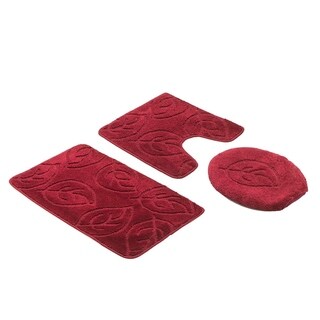 burgundy bath rugs