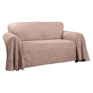 Pink Sofa Couch Slipcovers Online At Our Best Plush Damask Throw Sofa Slipcover