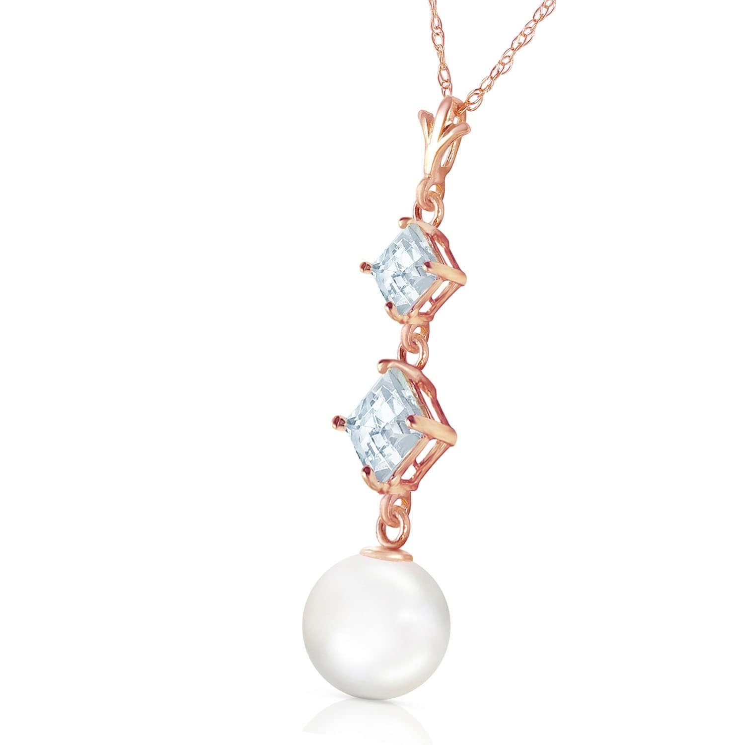pure rose gold necklace
