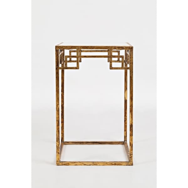 Shop Marble and Matte Gold Nesting Tables, Set Of 2 Free Shipping
