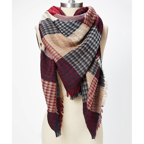 womens plaid scarf