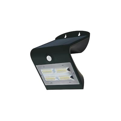 3.2W Solar Guardian PIR Wall Light, 400lm, 4000K, IP44, Black