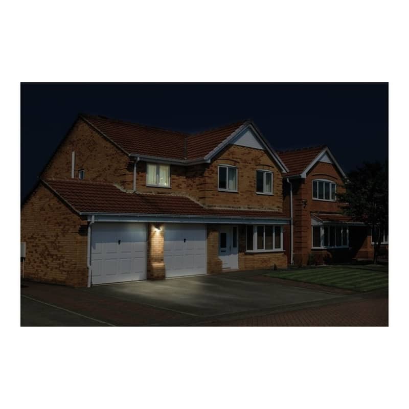 3.2W Solar Guardian PIR Wall Light, 400lm, 4000K, IP44, Black