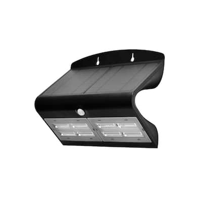 6.8W Solar Guardian PIR Wall Light, 750lm, 4000K, IP44, Black
