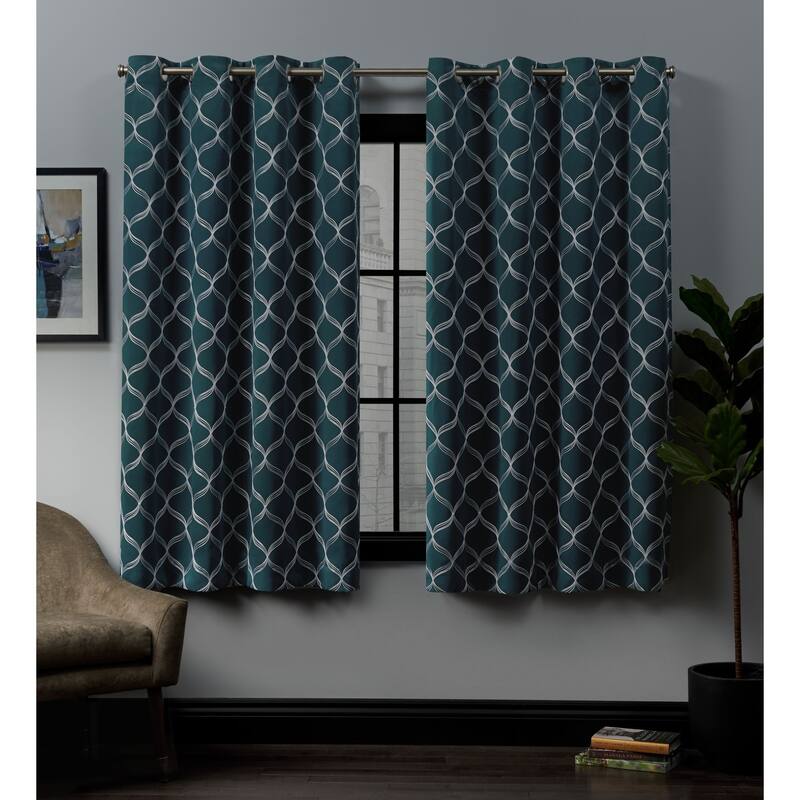 ATI Home Amelia Woven Blackout Grommet-top Curtain Panel Pair