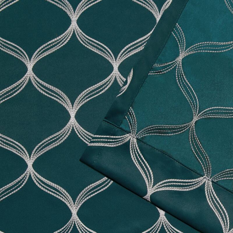 ATI Home Amelia Woven Blackout Grommet-top Curtain Panel Pair