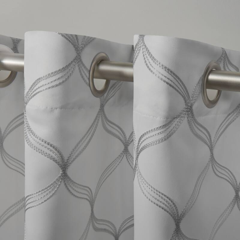 ATI Home Amelia Woven Blackout Grommet-top Curtain Panel Pair