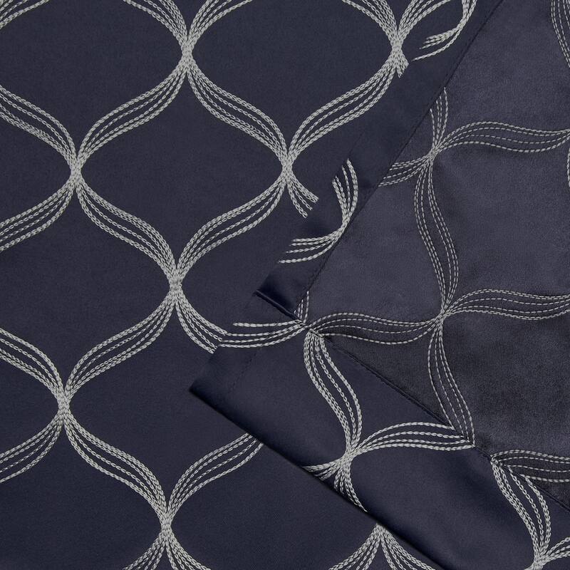 ATI Home Amelia Woven Blackout Grommet-top Curtain Panel Pair