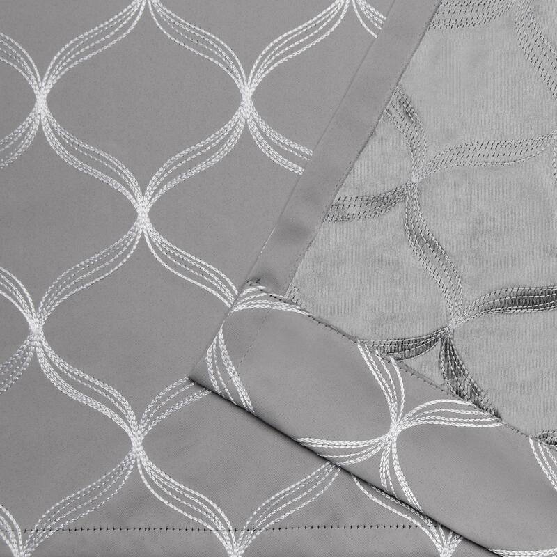 ATI Home Amelia Woven Blackout Grommet-top Curtain Panel Pair
