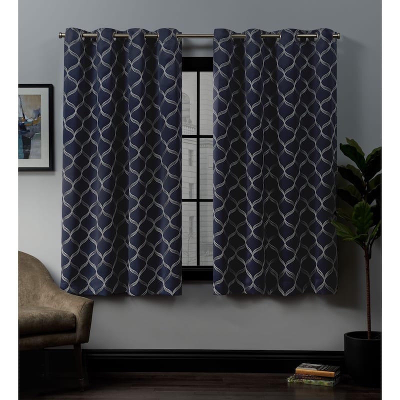 ATI Home Amelia Woven Blackout Grommet-top Curtain Panel Pair