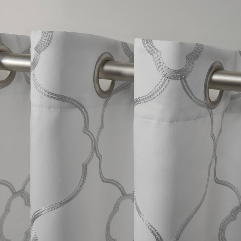 ATI Home Amelia Woven Blackout Grommet-top Curtain Panel Pair