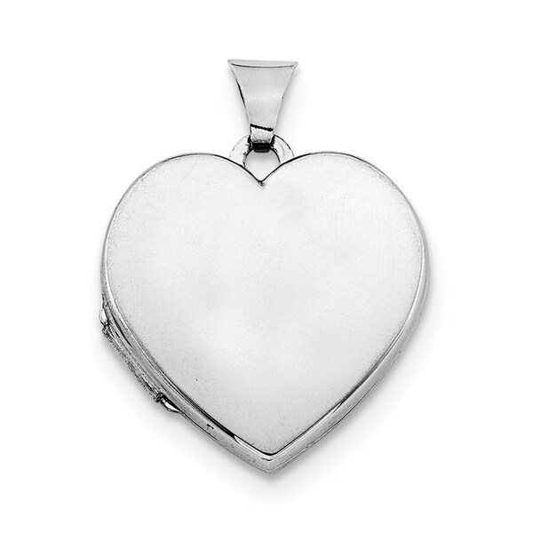 20mm 925 Sterling Silver Rhodium Plated Love Heart Chain Slide Jewelry Gifts for Women