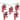 Red Grape Summer Patio Light Set - 5 Clusters 35 Lights