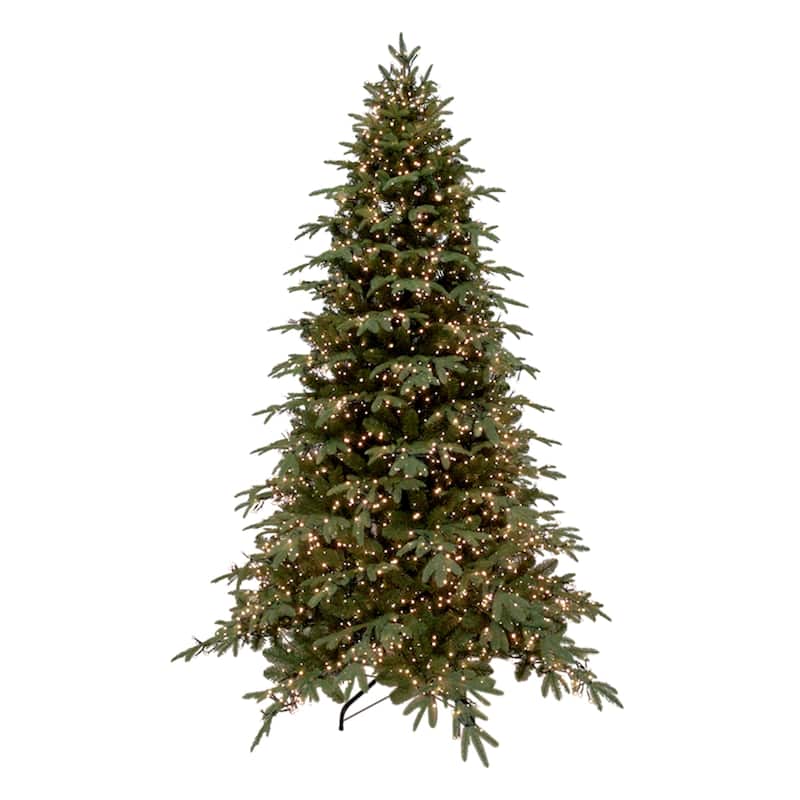 7.5' PreLit Medium Mont Blanc Fir Artificial Christmas Tree Dual