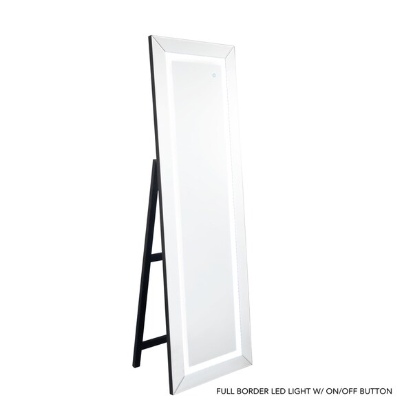 led light floor mirror