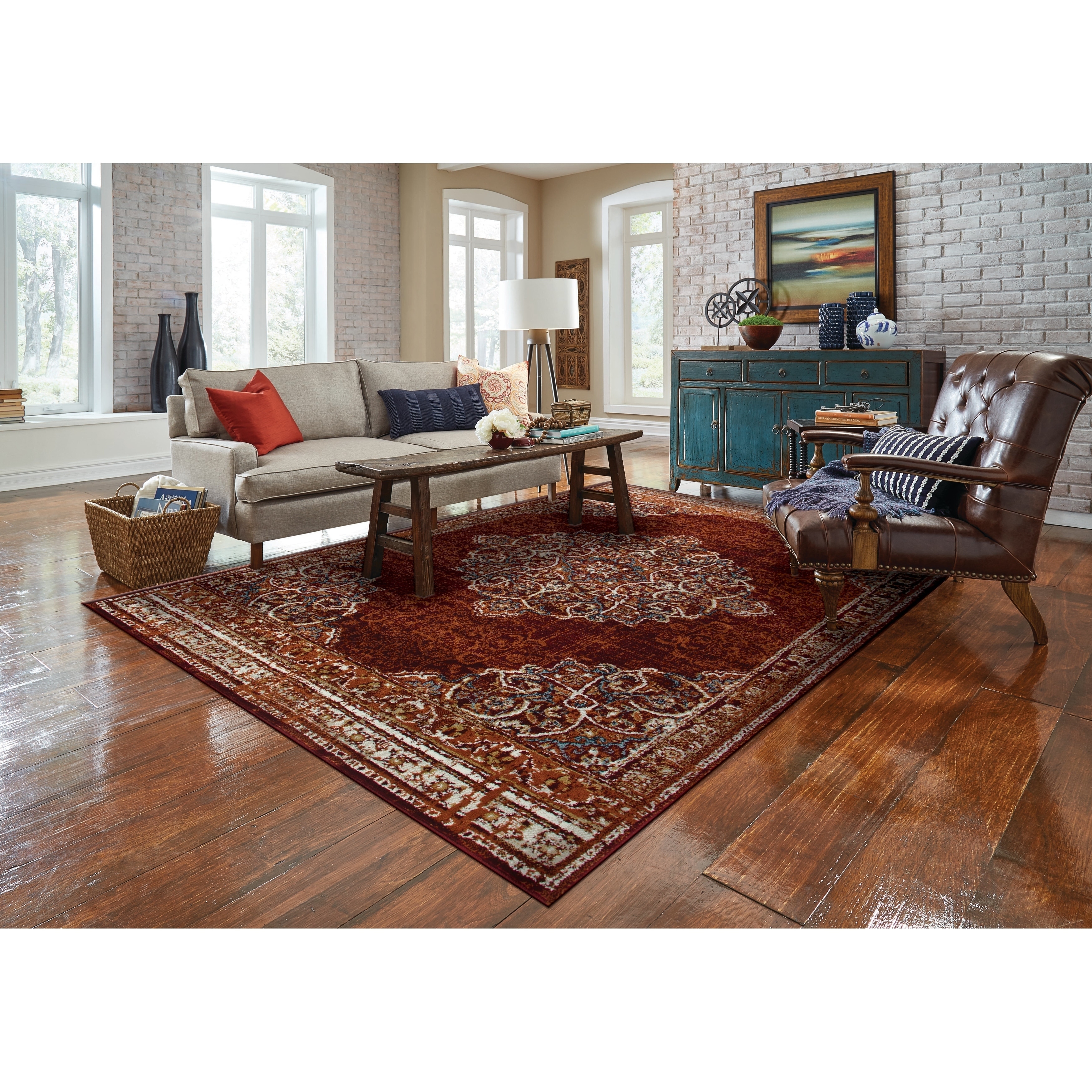 Shop Wallington Collection Burgundy Traditional Area Rug 7 4 X 10 6 7 4 X 10 6 Overstock 26450736