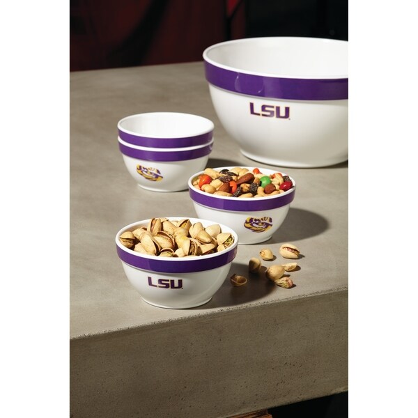 College Kitchen Collection Party buy Bowls, Napkins, and Serving Tray - LSU