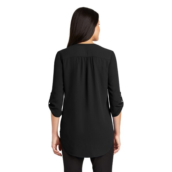 black tunic blouses